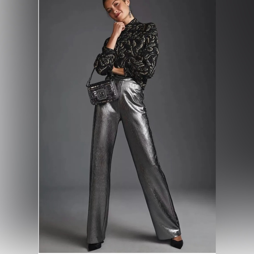Hutch Metallic Trousers - NWT -sz L